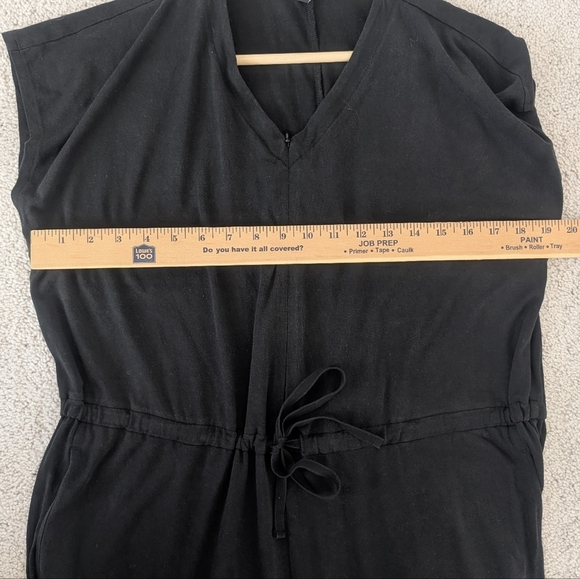 Eileen Fisher Tencel Jersey Black Jumpsuit Playsuit Women's Size Small - Picture 11 of 11